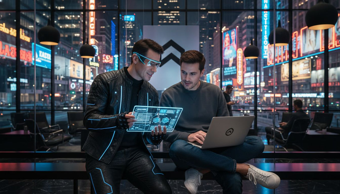 cyberpunk normcore workplace