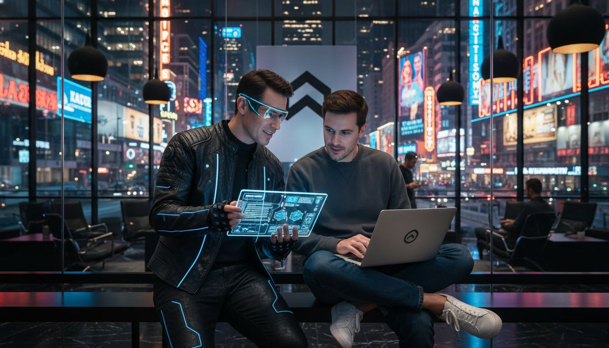 cyberpunk normcore workplace
