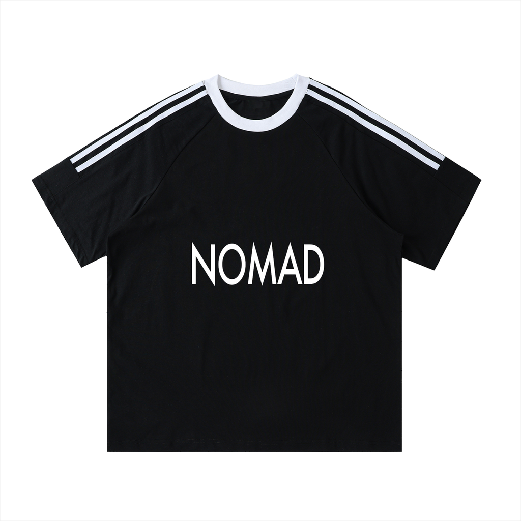 Nomad Contrast Tape Crewneck Cotton T-Shirt