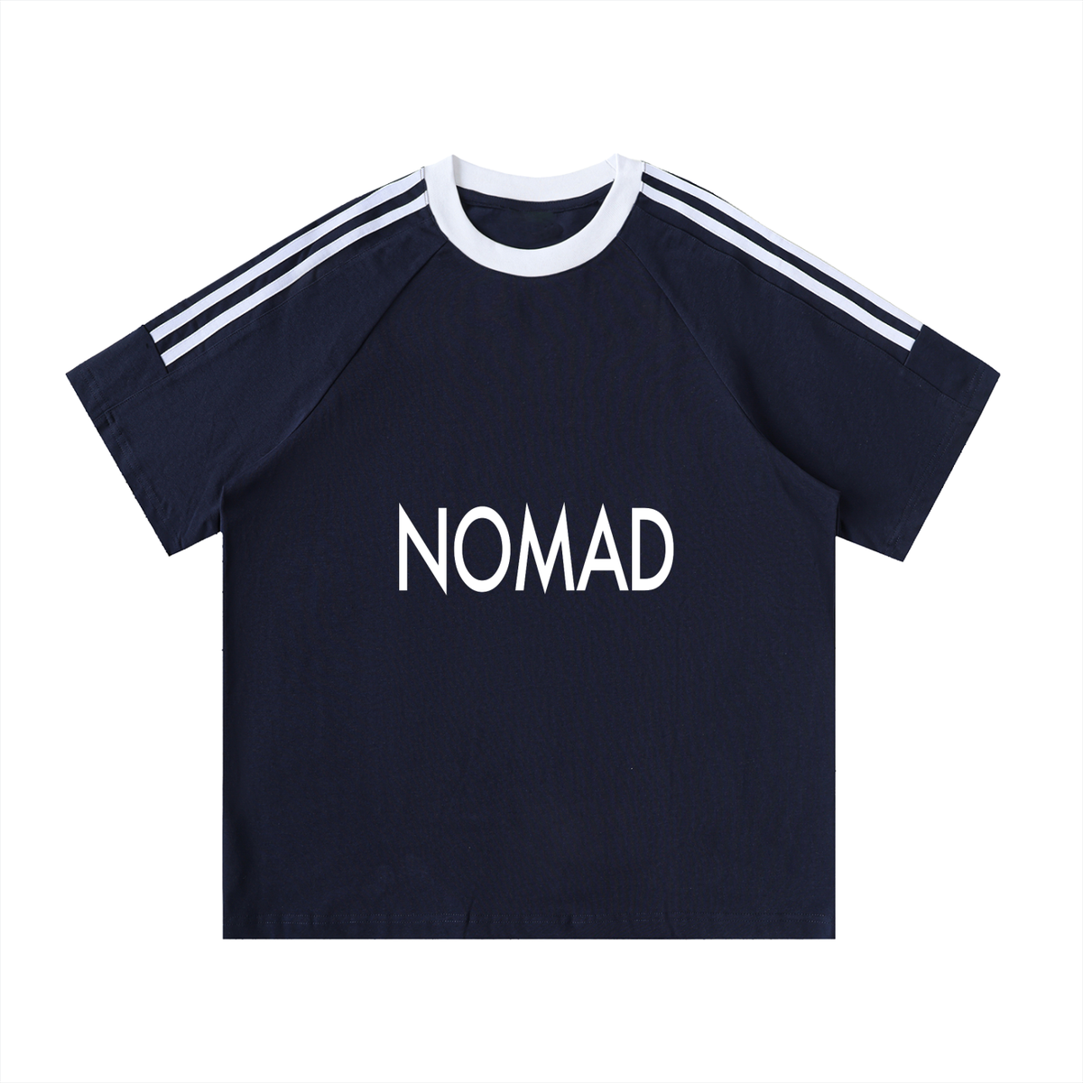 Nomad Contrast Tape Crewneck Cotton T-Shirt