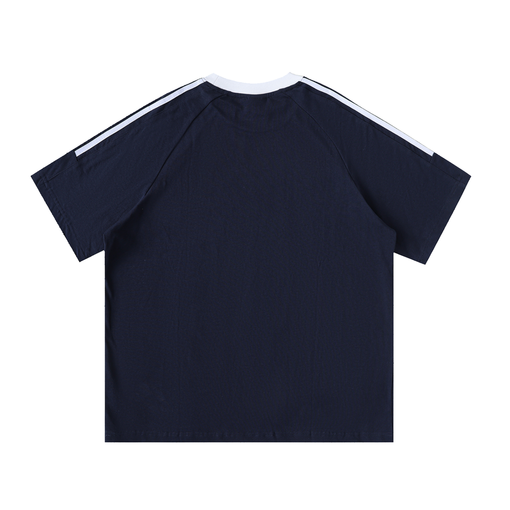 Nomad Contrast Tape Crewneck Cotton T-Shirt