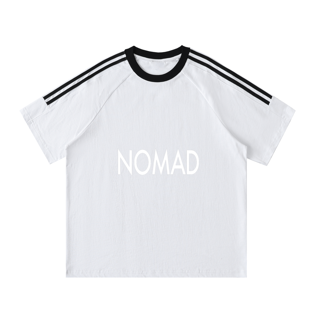 Nomad Contrast Tape Crewneck Cotton T-Shirt
