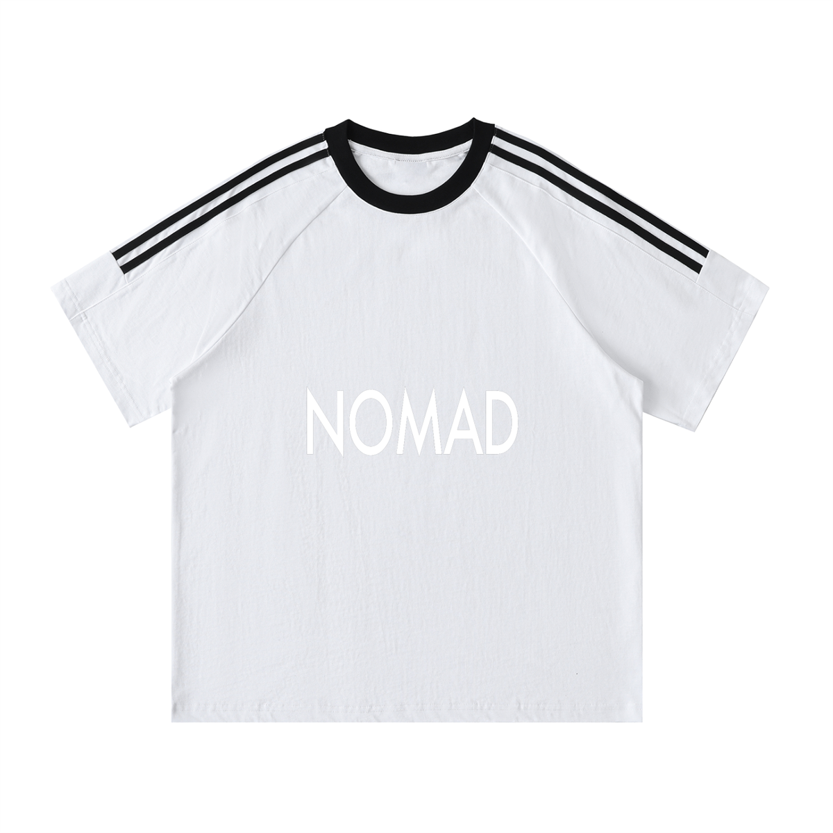 Nomad Contrast Tape Crewneck Cotton T-Shirt