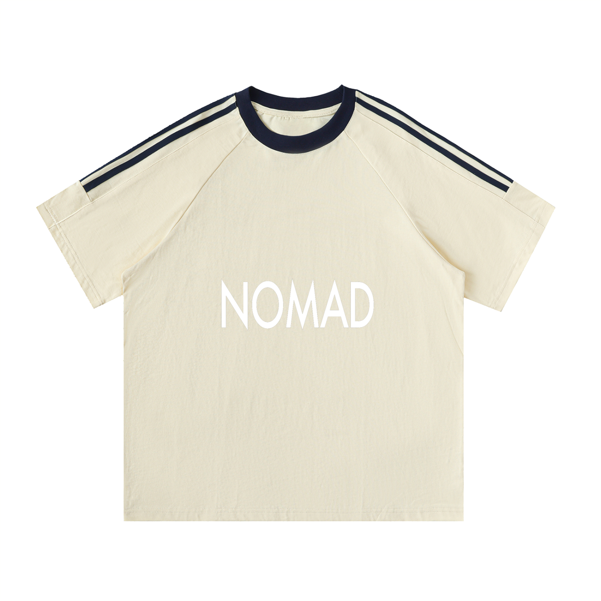 Nomad Contrast Tape Crewneck Cotton T-Shirt