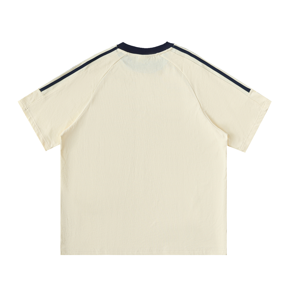 Nomad Contrast Tape Crewneck Cotton T-Shirt