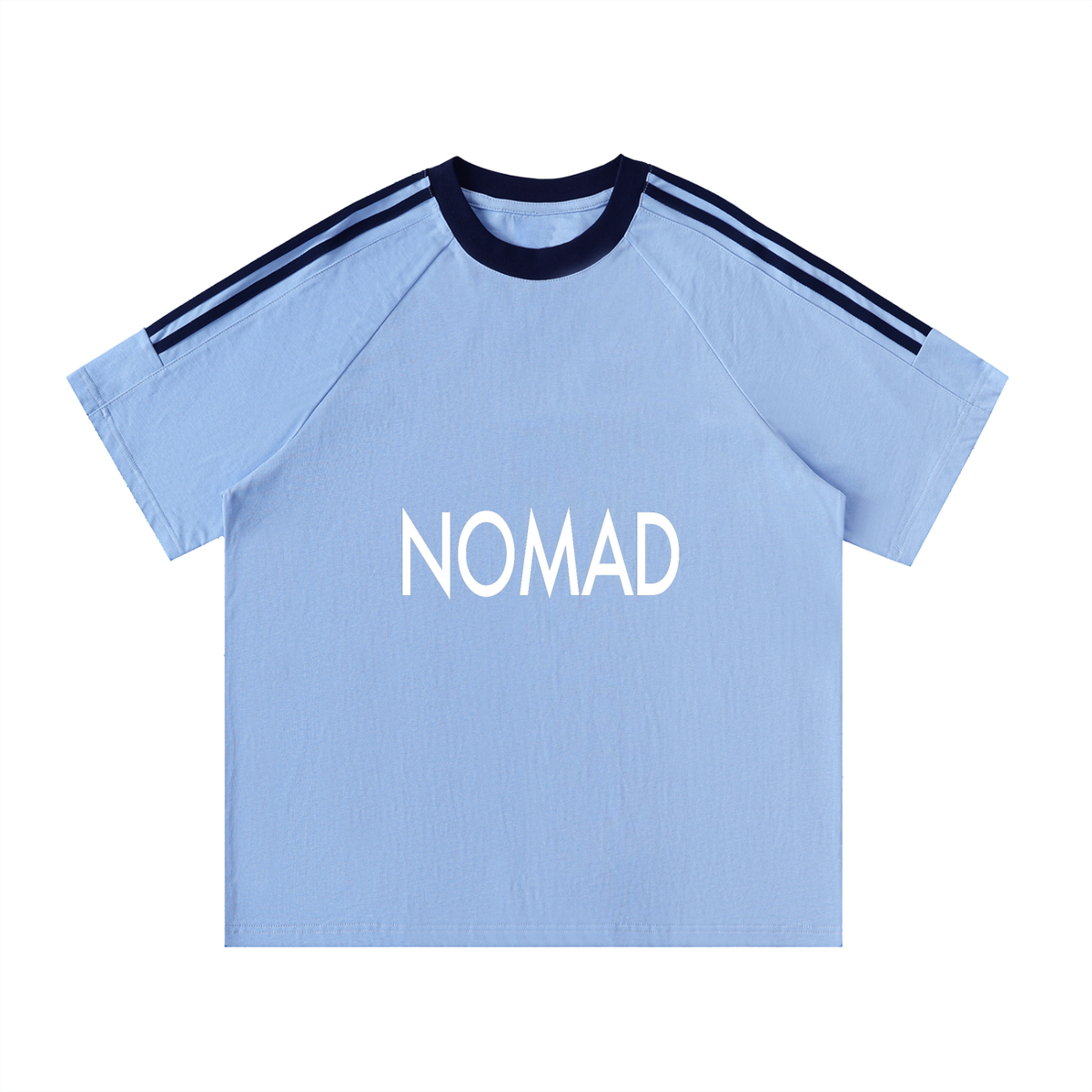 Nomad Contrast Tape Crewneck Cotton T-Shirt
