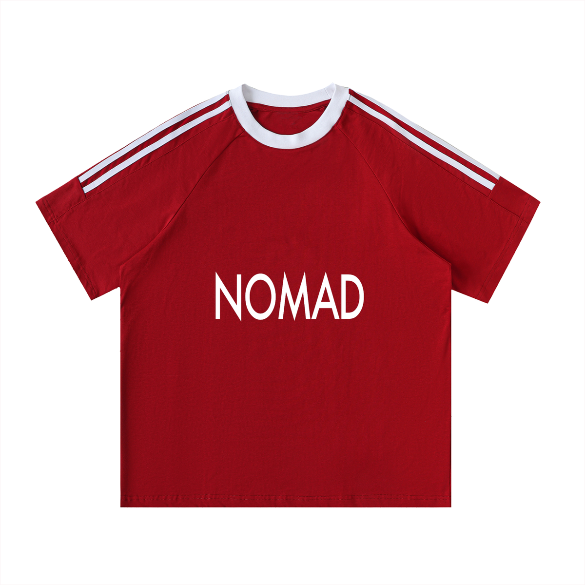 Nomad Contrast Tape Crewneck Cotton T-Shirt