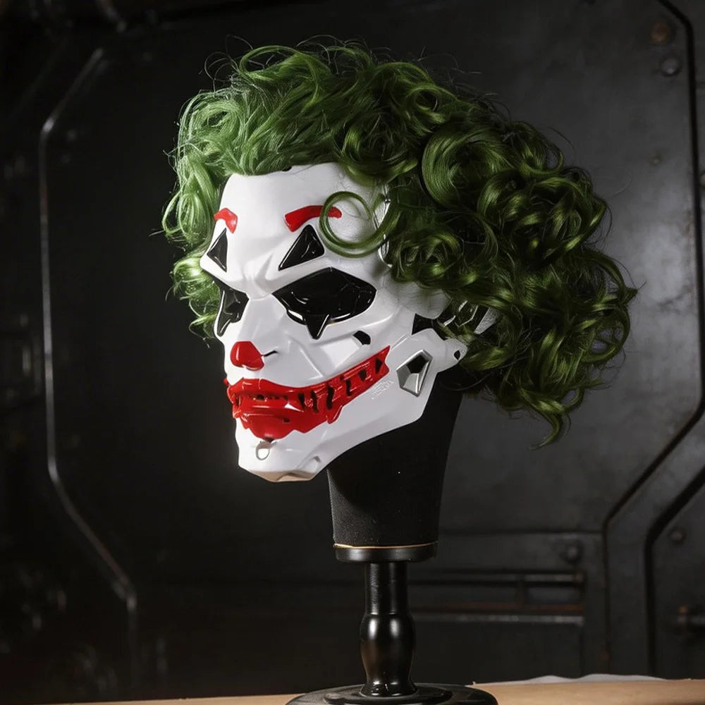 Cyberpunk Clown Mask | Mechanical Joker Cosplay Mask for Halloween & Costume Events